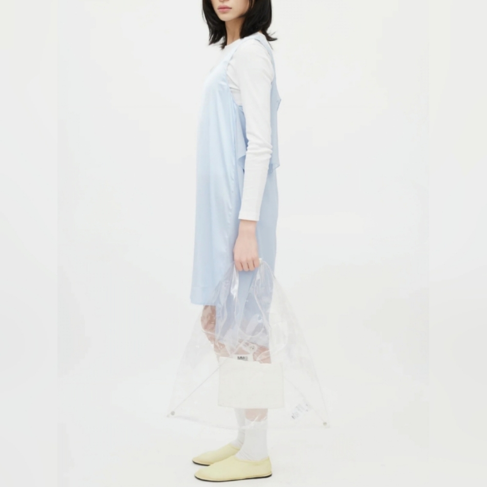 MM6 Maison Martin Margiela Clear PVC Tote with White Inner Pouch - Picture 6 of 16